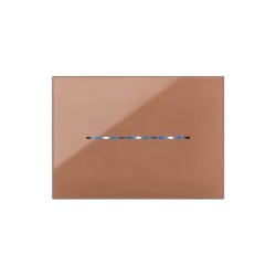 PLAQUE YOUNG TOUCH 44 RECTANGULAIRE MARRON 3 MODULES|sfh|7e188bb20563|