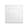 PLAQUE VERA 44 TOUCH CARRÉE BLANC 2 MODULES 1 COMMANDE|sfh|04b453b9bdee|