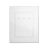 PLAQUE VERA 44 TOUCH RECTANGULAIRE BLANC 3+3 MODULES 6 COMMANDES|sfh|026777a38e80|