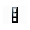 PLAQUE VERA 44 CARREE EN VERRE NOIR ABSOLU 2+2+2 MODULES|sfh|3150addb27f6|