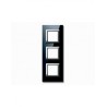 PLAQUE VERA 44 CARREE EN VERRE NOIR ABSOLU 2+2+2 MODULES|sfh|4ca650dcaca3|