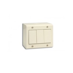 BOITE APPARENTE 3 MODULES S45 IVOIRE|sfh|40ad5b73c908|