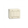 BOITE APPARENTE 3 MODULES S45 IVOIRE|sfh|86539a196381|