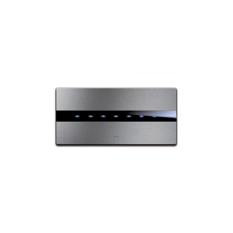 PLAQUE TOUCH 44 RECTANGULAIRE ALUMUNIUM NATUREL BROSSÉ 7 MODULES|sfh|fe568a518915|