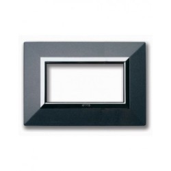 PLAQUE ZAMA 44 RECTANGULAIRE GRIS FONCE METALLISE 4 MODULES|sfh|81e5d2abb1f2|