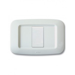 PLAQUE YES 45 RECTANGULAIRE BLANC 1 MODULE|sfh|1fbed676d890|