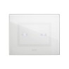 PLAQUE VERA 44 TOUCH RECTANGULAIRE BLANC 3 MODULES 2 COMMANDES|sfh|8c6924027019|