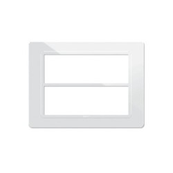 PLAQUE TECHNOPOLYMERE 44 RECTANGULAIRE BLANC 6+6 MODULES|sfh|914c8fddca47|