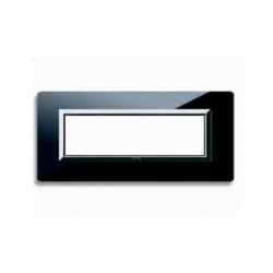 PLAQUE VERA 44 RECTANGULAIRE EN VERRE NOIR ABSOLU 7 MODULES|sfh|16ffd8bce485|