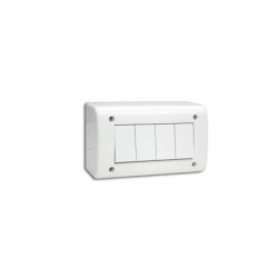 BOITE APPARENTE 4 MODULES ALIGNES S45 BLANC|sfh|d27d0f20c060|