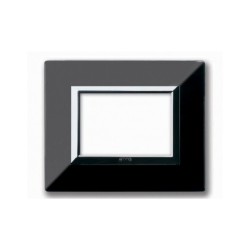 PLAQUE ZAMA 44 RECTANGULAIRE NOIR ABSOLU 3 MODULES|sfh|d7a9d72cee6b|