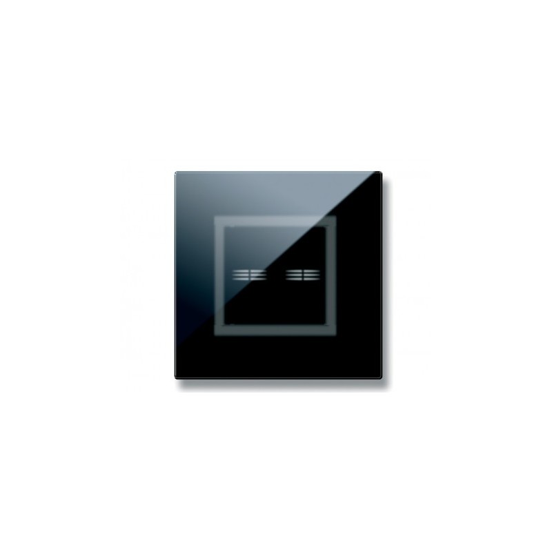 PLAQUE VERA 44 TOUCH CARRÉE NOIR ABSOLU 2 MODULES 2 COMMANDES|sfh|09c3bd01d548|