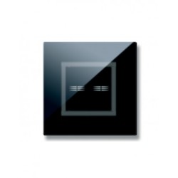 PLAQUE VERA 44 TOUCH CARRÉE NOIR ABSOLU 2 MODULES 2 COMMANDES|sfh|9526d5c334fc|