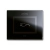 PLAQUE VERA 44 TOUCH RECTANGULAIRE NOIR ABSOLU POUR PRISE COULISSANTE|sfh|f82e6a58ace0|