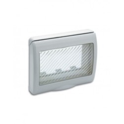 PLAQUE ETANCHE ENCASTREE RECTANGULAIRE 1-3 MODULES S45 BLANC|sfh|bb6668479662|