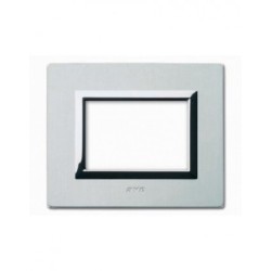 PLAQUE VERA 44 RECTANGULAIRE ALUMINIUM NATUREL BROSSÉ 3 MODULES|sfh|45d59ad80d25|