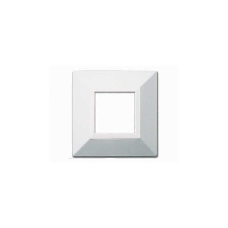 PLAQUE ZAMA 44 CARRÉE BLANC METALLISÉ 2 MODULES|sfh|5514ae1e9c86|