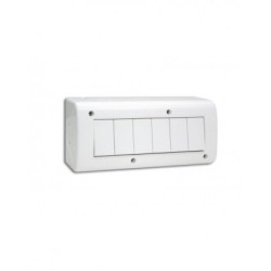 BOITE APPARENTE 6 MODULES ALIGNES S45 BLANC|sfh|06b516d7dc15|