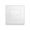 PLAQUE VERA 44 TOUCH CARRÉE BLANC 2 MODULES 2 COMMANDES|sfh|311b10159afd|
